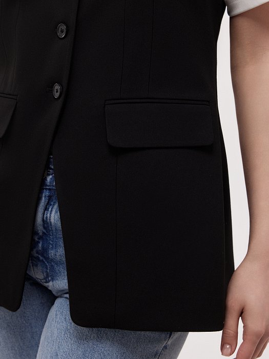 Приталенный костюмный жилет: фото №4