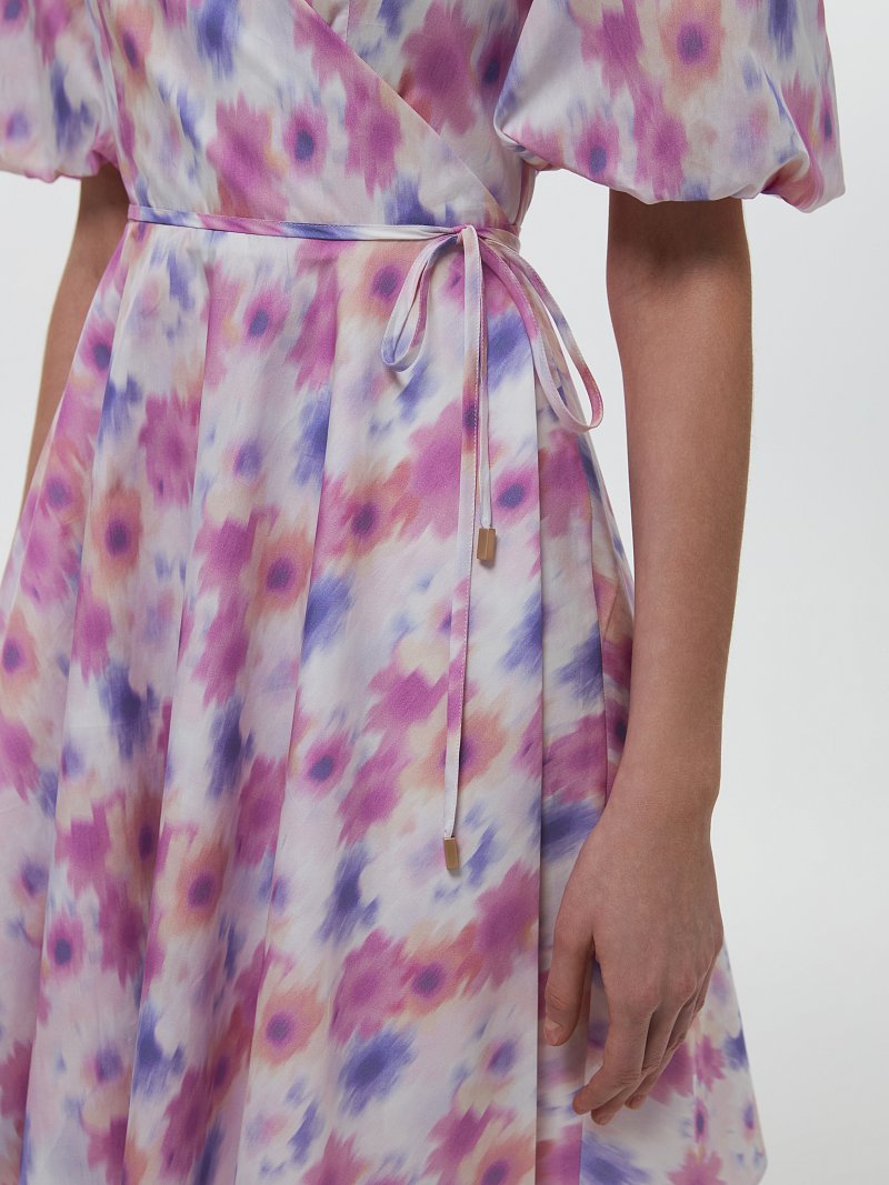 Платье на запах из хлопка