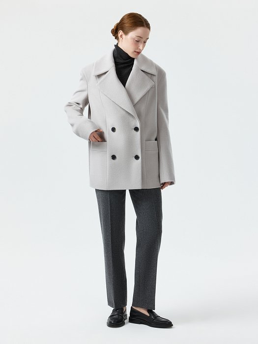 Полупальто из шерсти и кашемира: фото №5