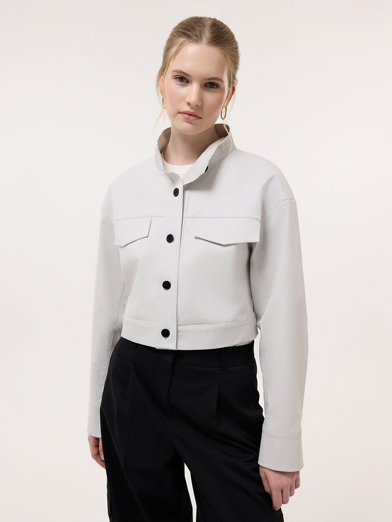 Укороченный жакет из хлопка