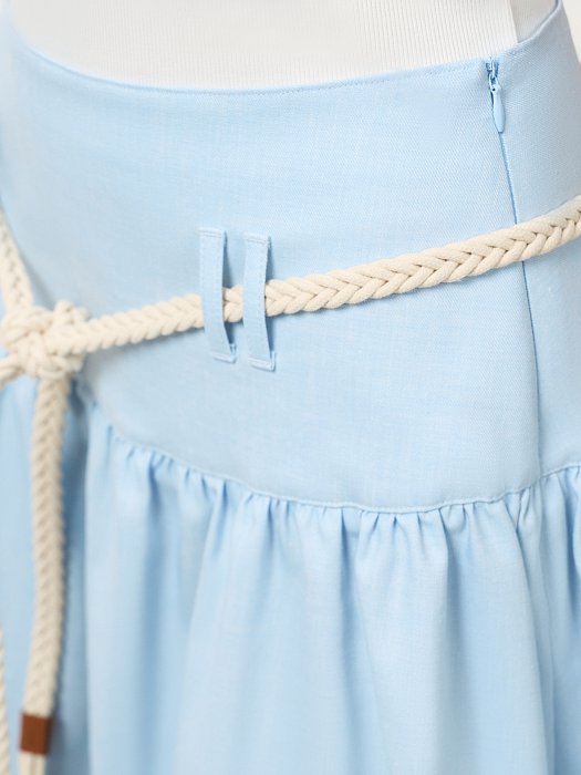 Расклешенная юбка со льном: фото №3