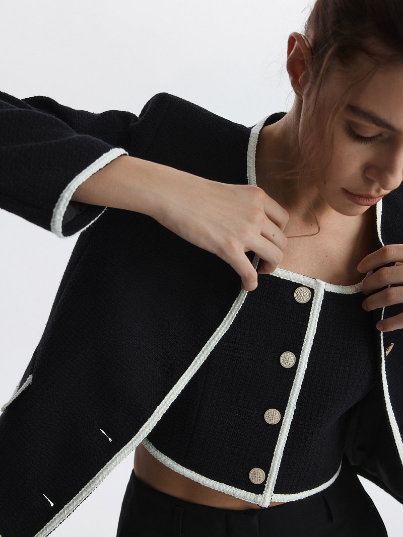 Жилет из твида