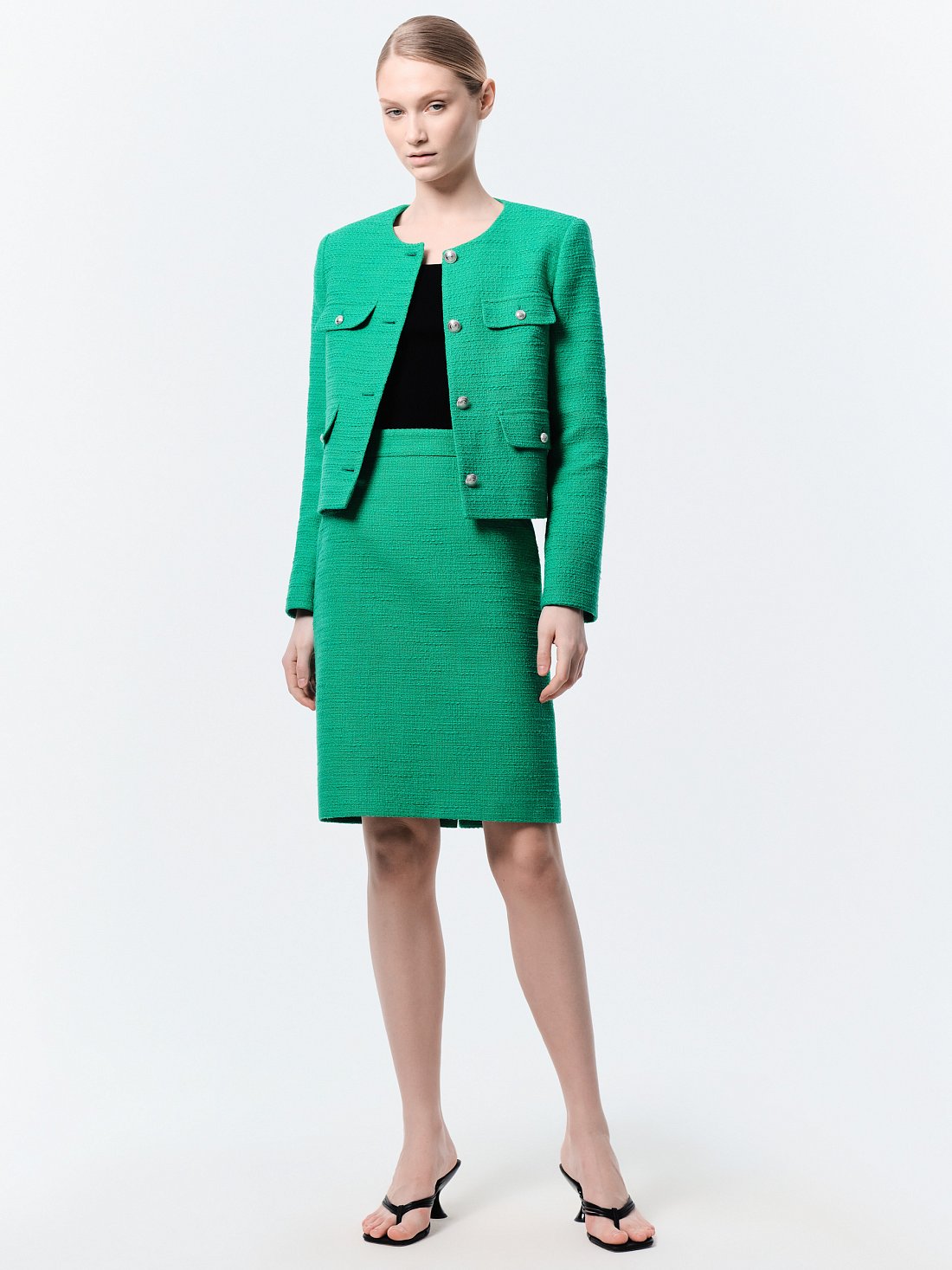 Твидовая юбка-карандаш: фото №1