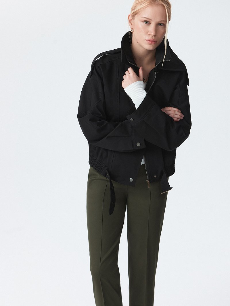 Зауженные брюки из хлопка