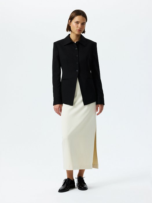 Жакет с отложным воротником: фото №6