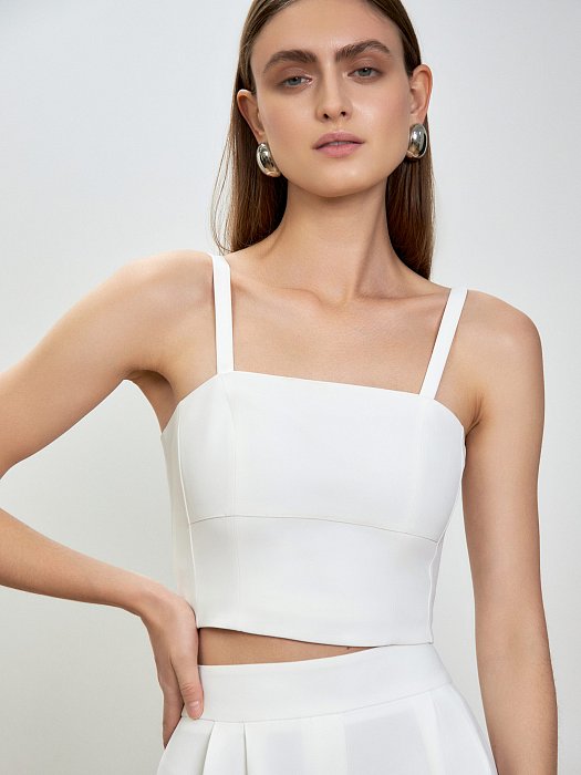 Кроп-топ со съемными бретелями: фото №3