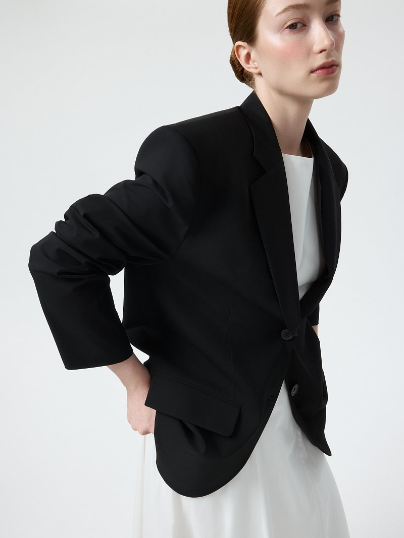 Однобортный жакет оверсайз