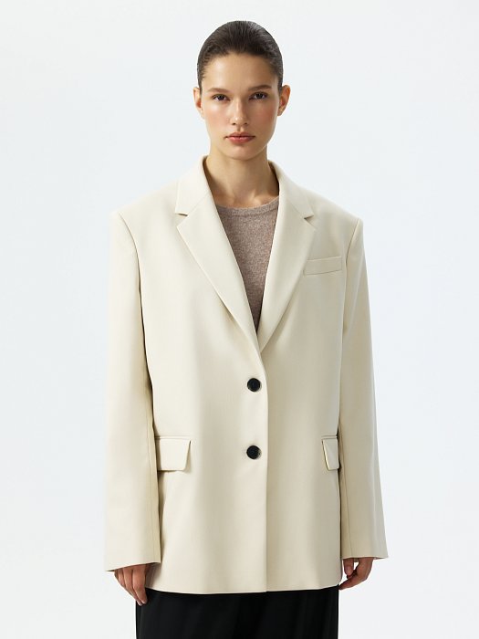 Прямой жакет оверсайз: фото №2