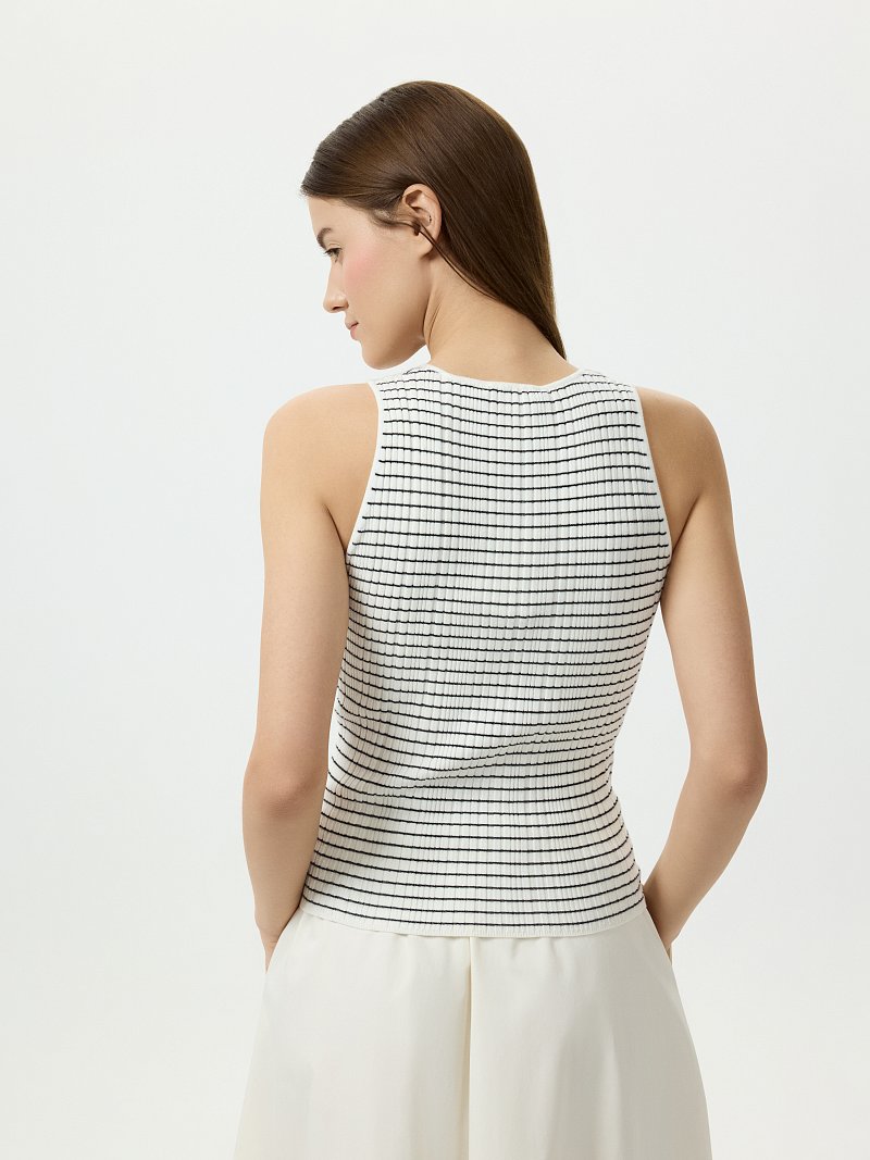 Полосатый топ в рубчик