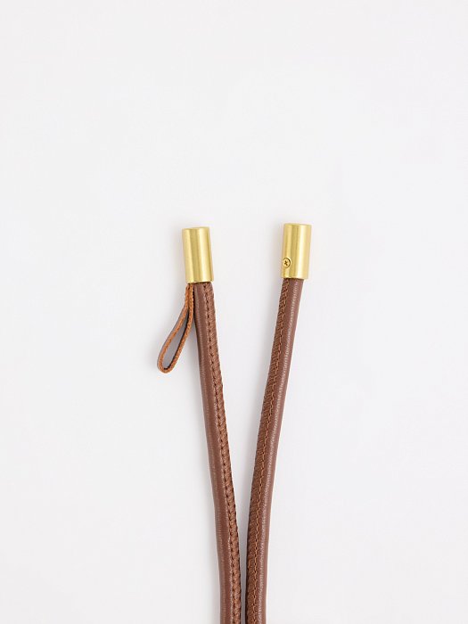 Пояс-шнурок из натуральной кожи: фото №2