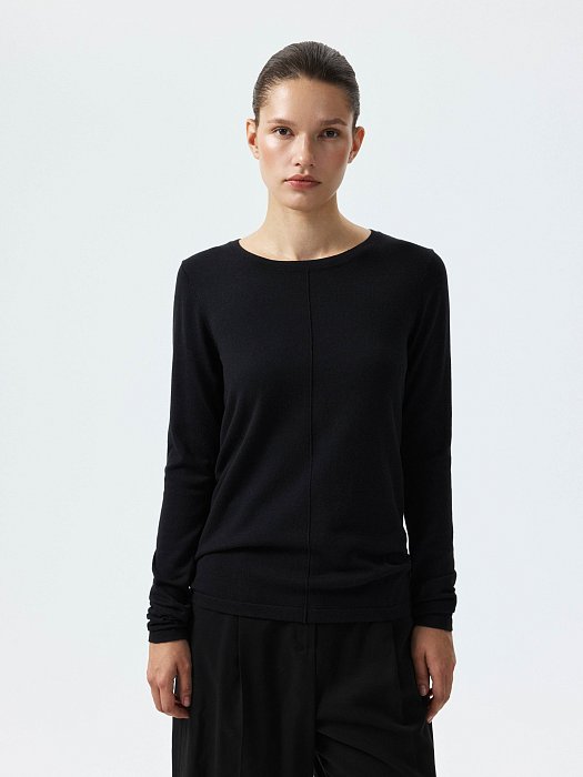 Лонгслив из вискозы и хлопка: фото №2