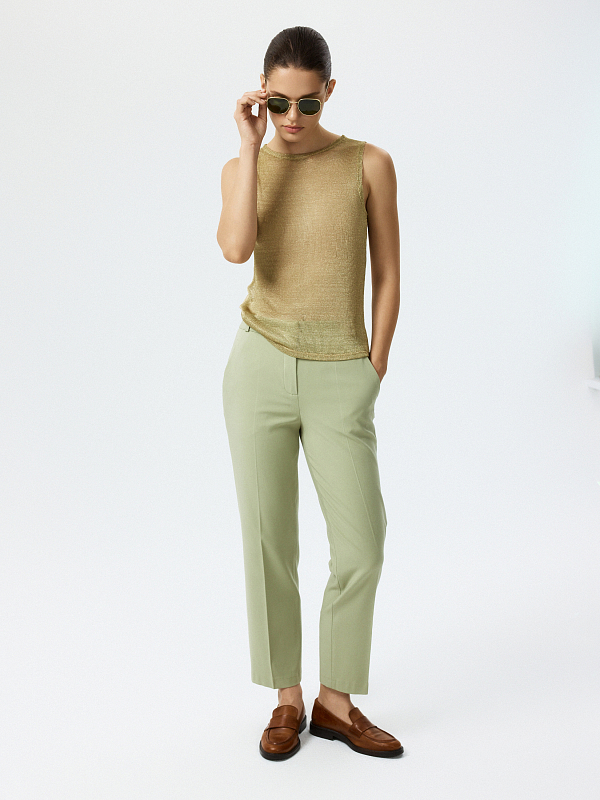 Сетчатый топ с люрексом