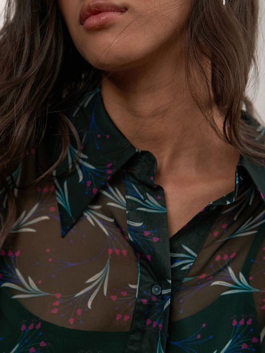 Блуза из шифона с принтом: фото №5