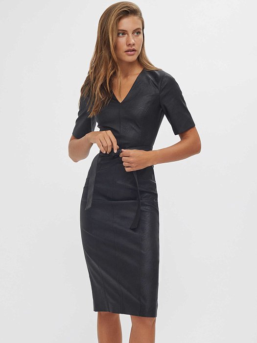 Платье из искусственной кожи: фото №2