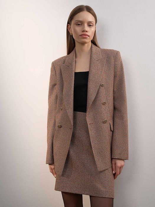 Юбка-мини в клетку: фото №2