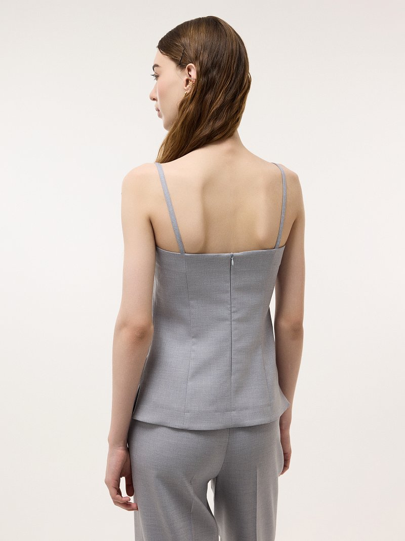 Топ из костюмной ткани