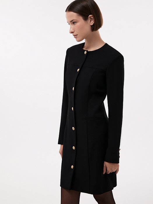 Платье-футляр с длинными рукавами: фото №3