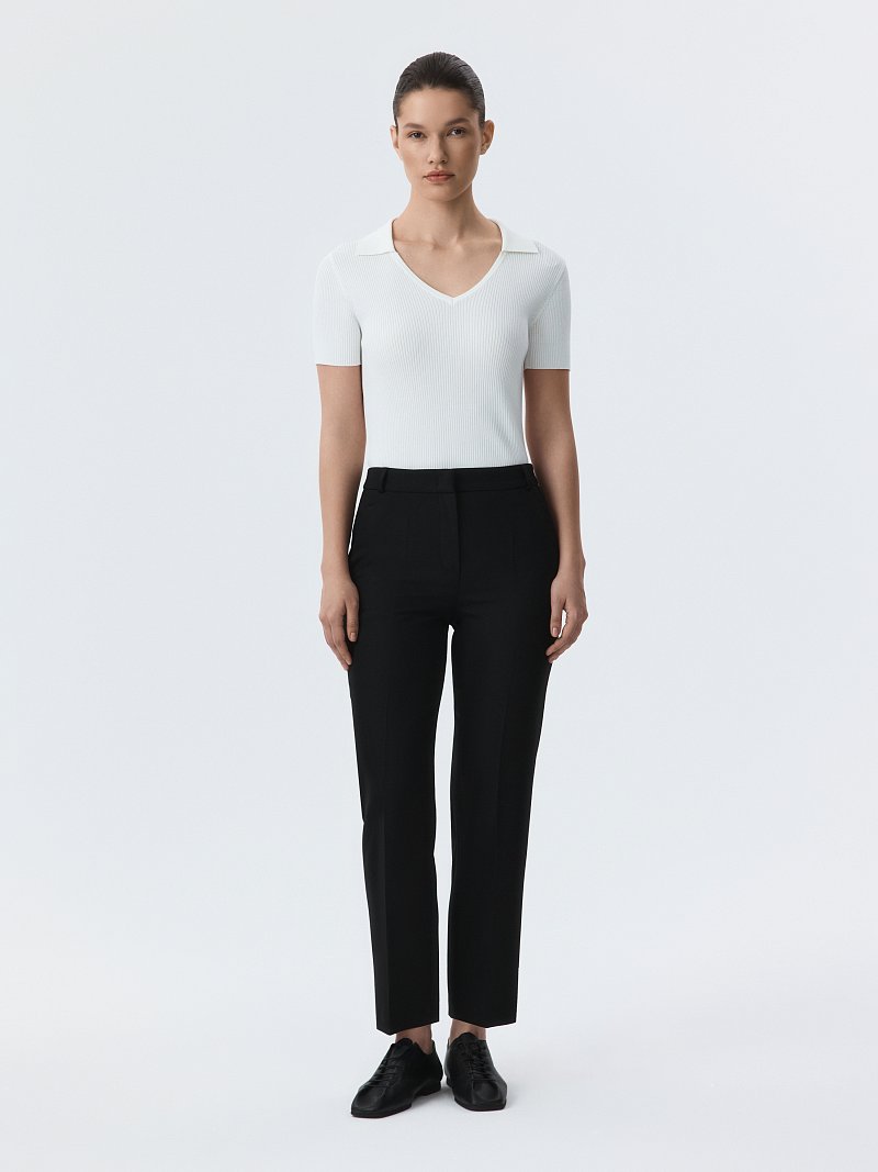 Зауженные брюки со стрелками