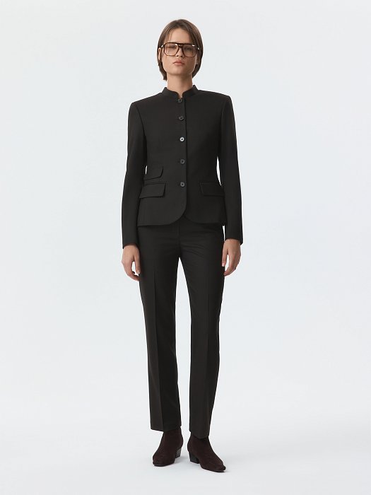 Приталенный жакет со стойкой: фото №2