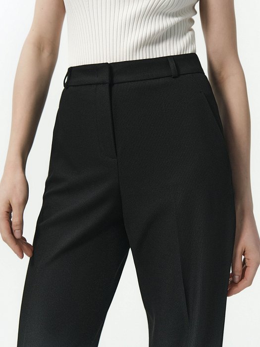 Прямые брюки из плотной ткани: фото №4