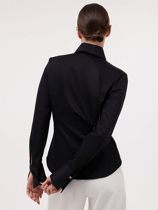 Приталенная блуза из хлопка: фото №2