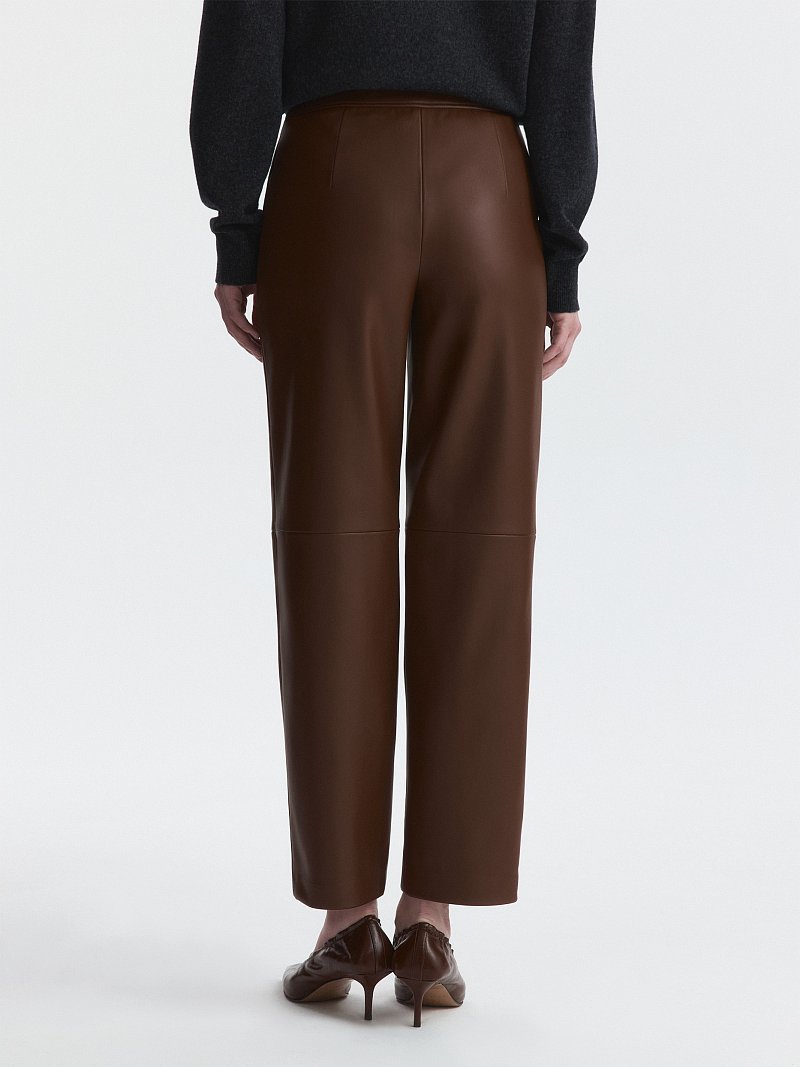 Брюки из искусственной кожи