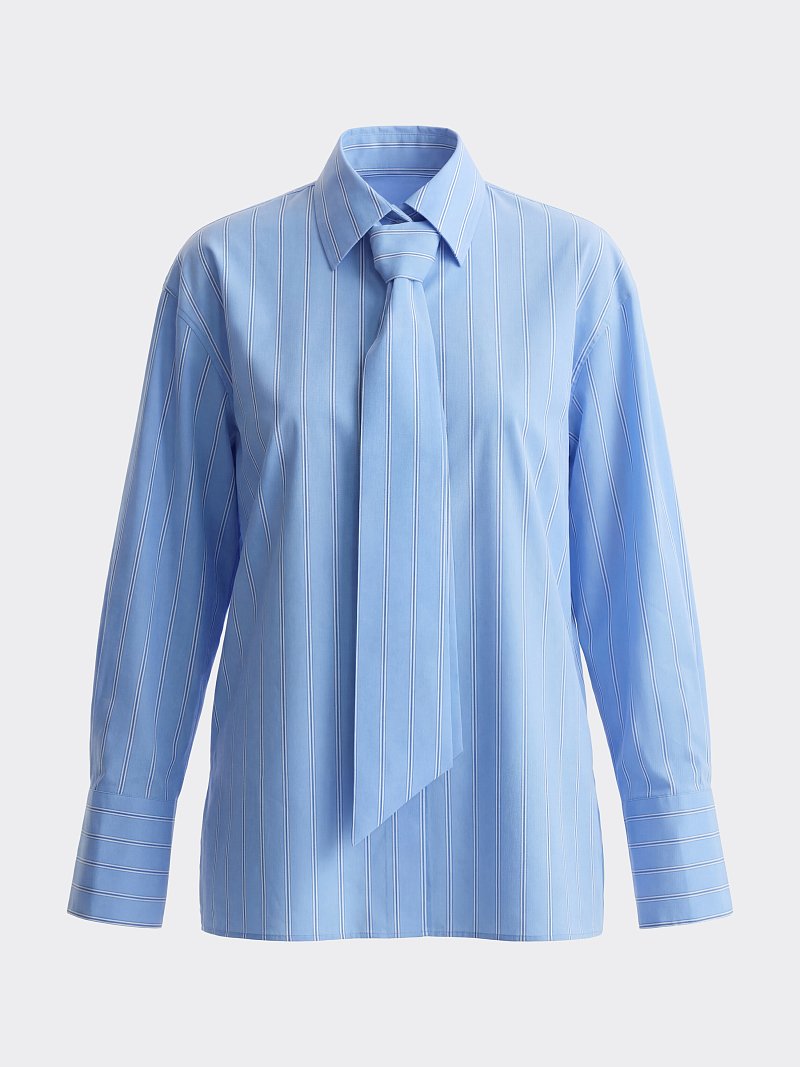 Рубашка из хлопка с галстуком