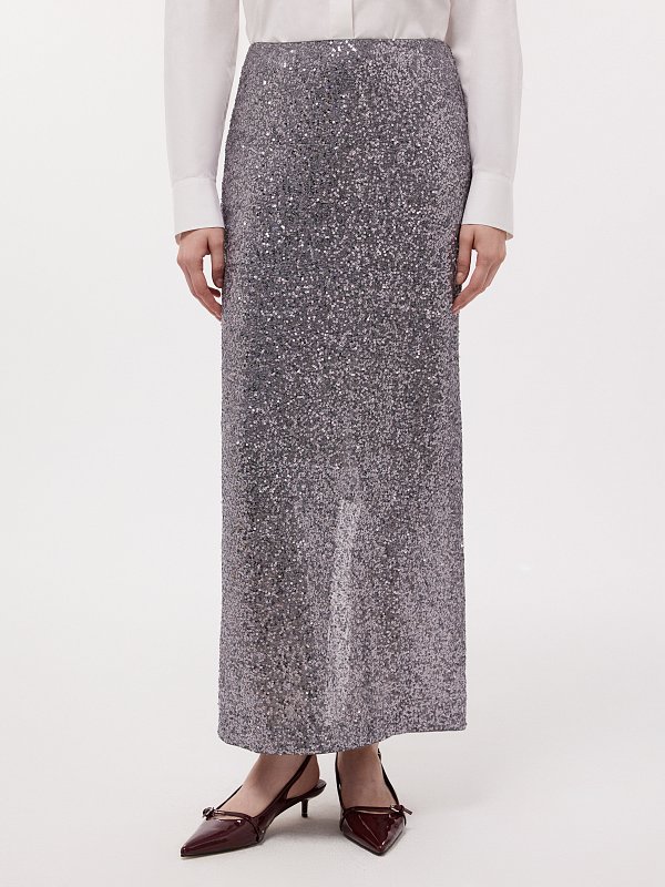 Юбка-макси в пайетках
