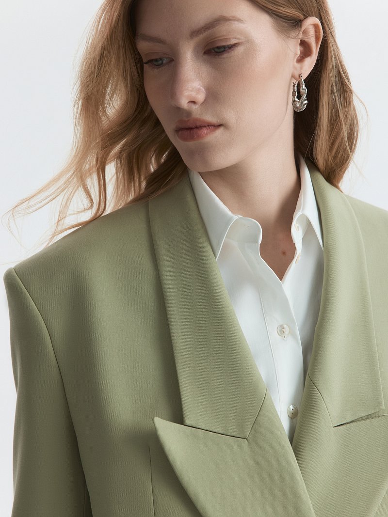 Двубортный жакет из вискозы (Р158)