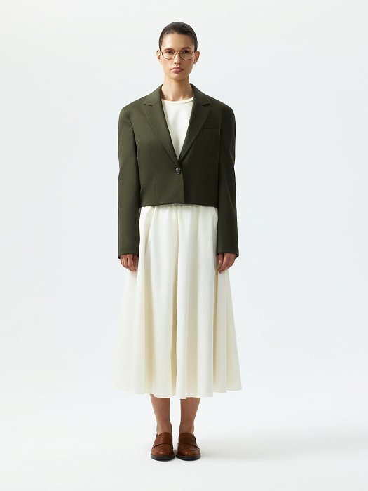 Укороченный жакет из хлопка: фото №2