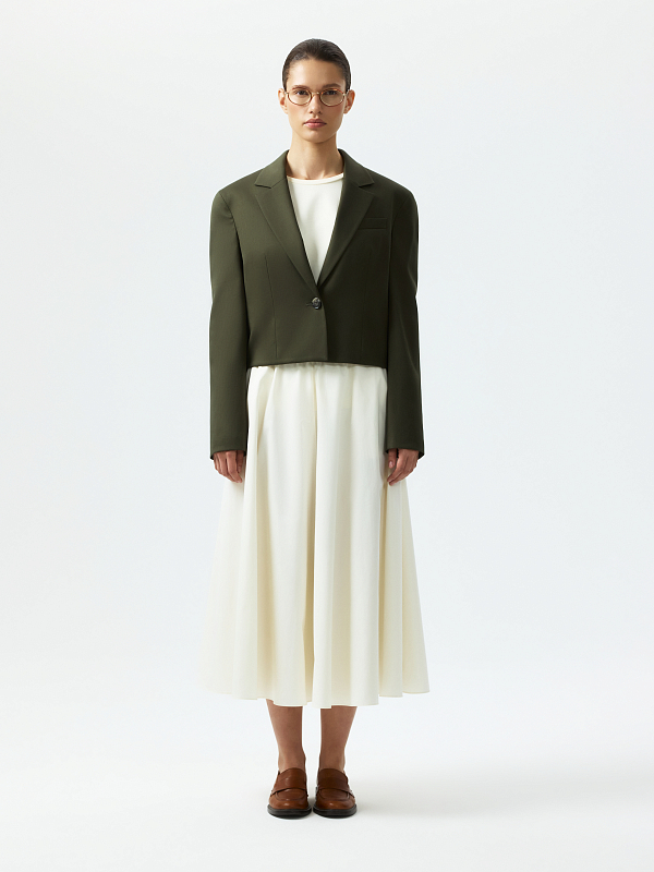 Укороченный жакет из хлопка