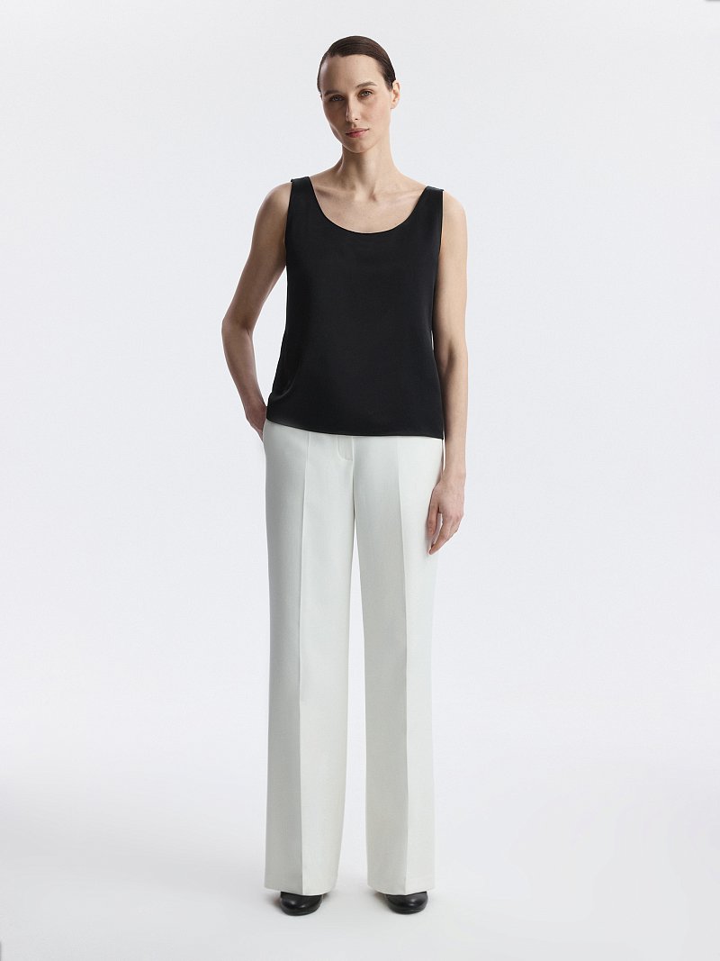 Топ из атласной ткани