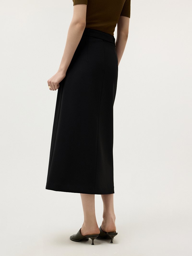 Юбка-миди со складками