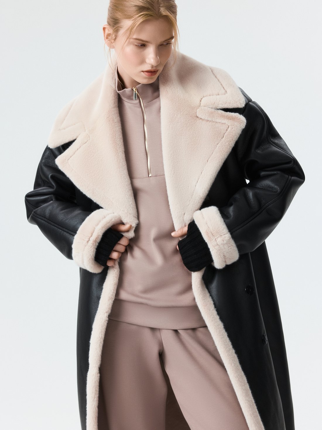 Дубленка из искусственной кожи: фото №1