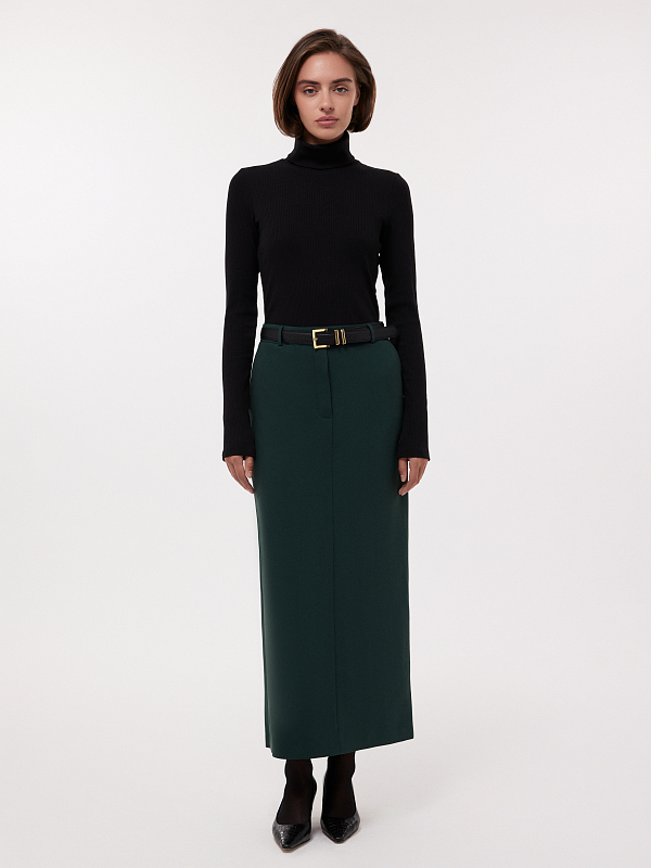 Юбка-макси прямого кроя