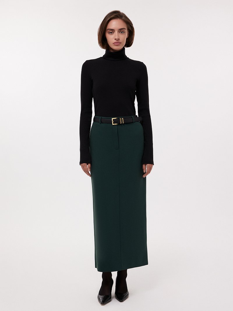 Юбка-макси прямого кроя