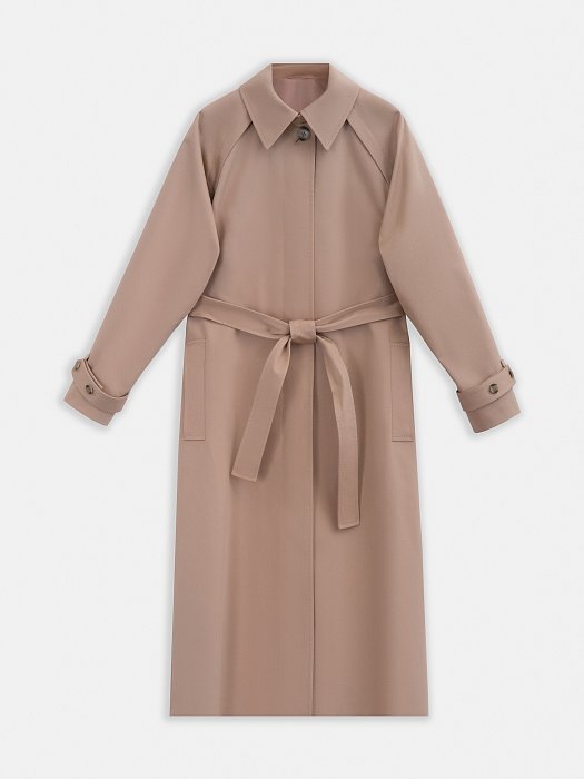 Удлиненный плащ из органического хлопка: фото №10