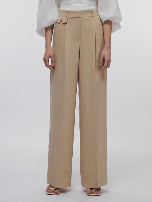 Классические брюки со льном: фото №2