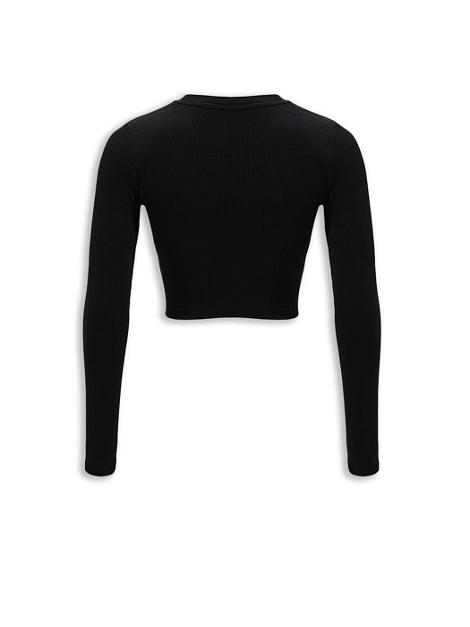 Укороченный лонгслив из хлопка : фото №5