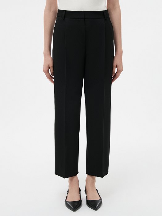 Укороченные прямые брюки: фото №2