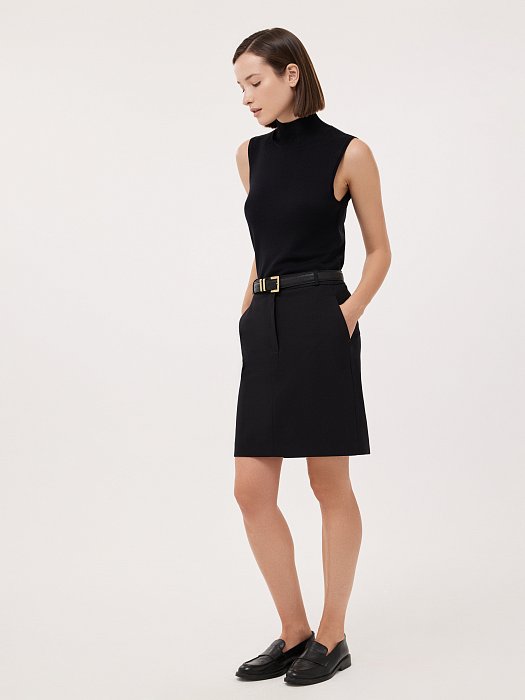 Юбка-мини прямого кроя: фото №4