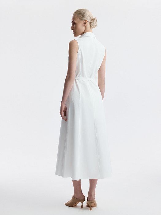 Асимметричное платье из хлопка: фото №5