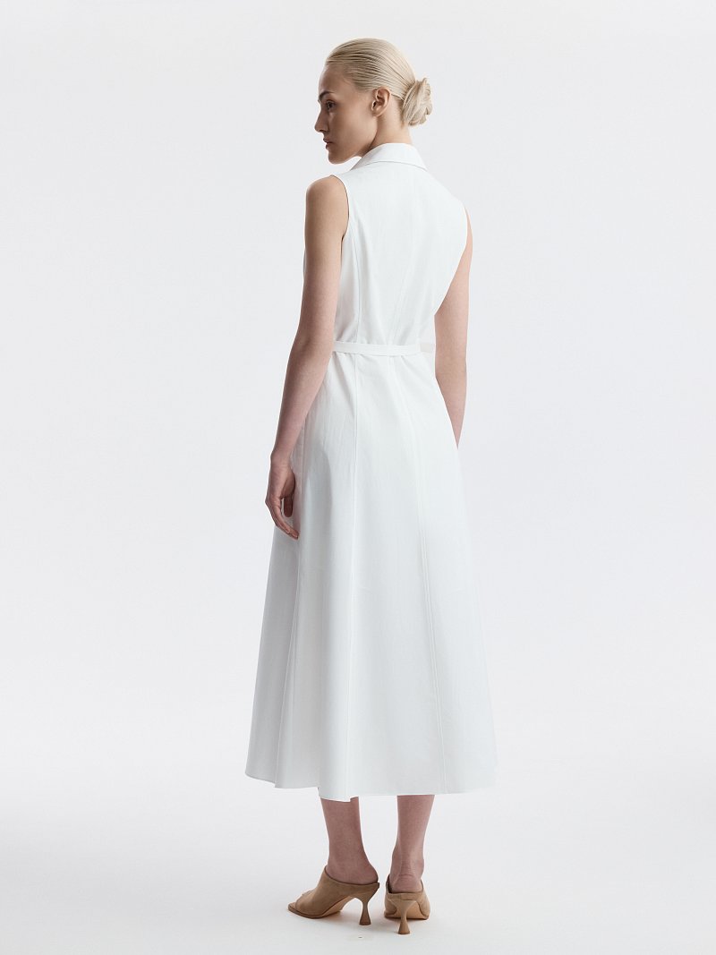 Асимметричное платье из хлопка