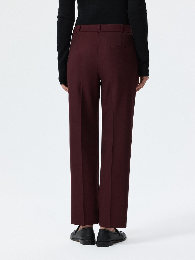 Укороченные брюки с шерстью