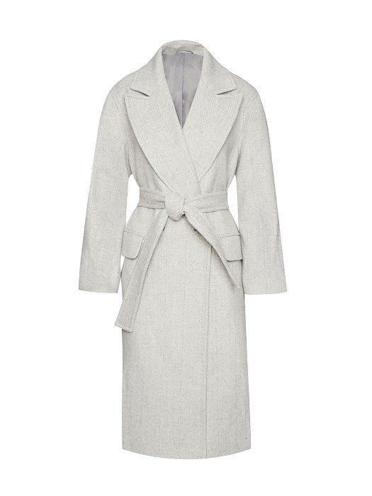 Пальто с узором в елочку: фото №7