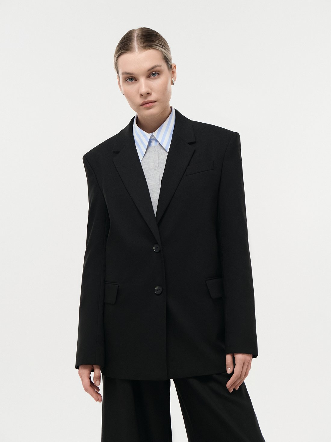 Прямой жакет оверсайз: фото №1