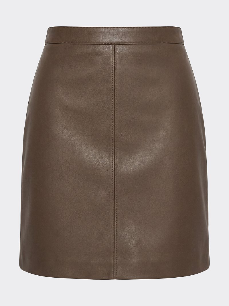 Мини-юбка из экокожи