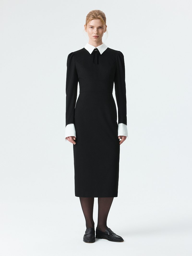 Платье-футляр со съемными деталями