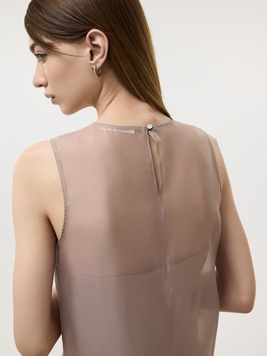 Платье со съемной органзой: фото №4