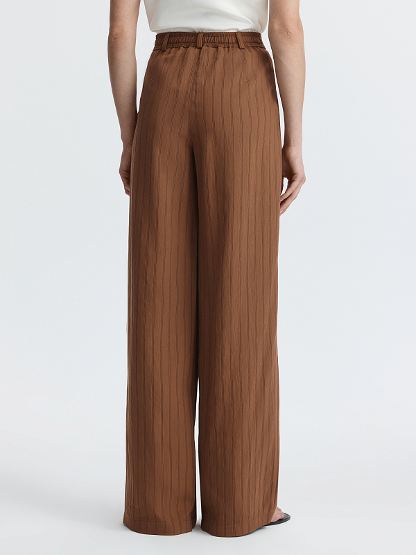 Брюки из вискозы в полоску